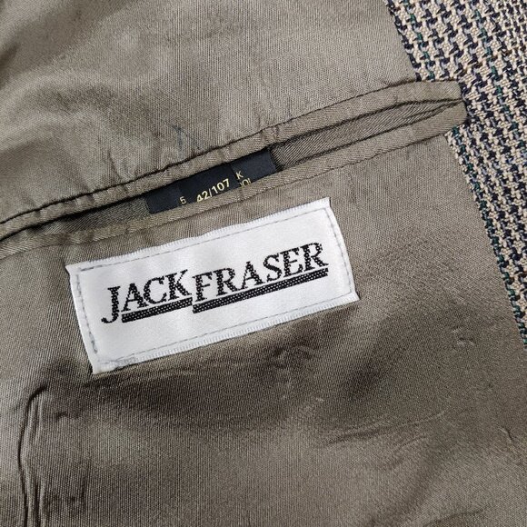 Jack Fraser Men's Blazer Jacket Size 42R Silk Wool Business Casual Old Money - Picture 3 of 10